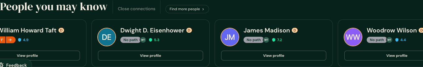 Before — no-degree cards